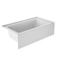 Jacuzzi SIGNATURE Acrylic Low-Profile Heated Soak & Jet Massage Bathtub White