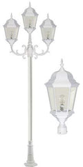DABMAR LIGHTING INC GM2306-VG 3-Light Post Fixture with Clear Glass
