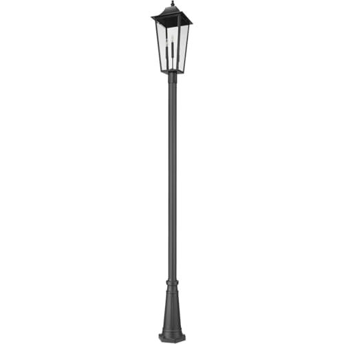 Z-Lite Gannon 3 Light 126" Tall Post Light Black