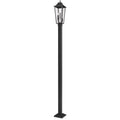 Z-Lite Gannon 3 Light 120" Tall Post Light Black