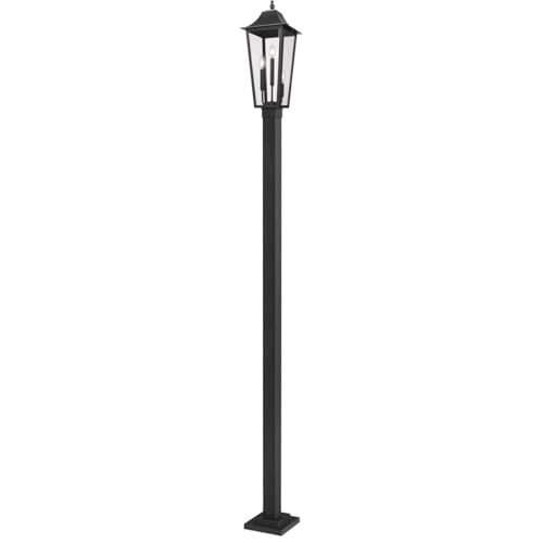 Z-Lite Gannon 3 Light 120" Tall Post Light Black