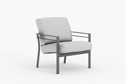 Winston Southern Cay Cushion Lounge Chair Weathered Teak/Idol Cloud