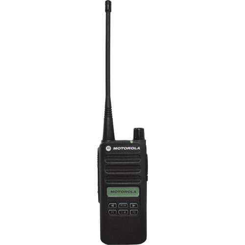 Motorola Solutions CP100D Analog UHF Portable Two Way Radio Bundle with Remote Speaker Mic Black