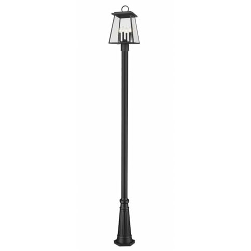 Z-Lite Broughton Outdoor Post 4-Light 240W Black