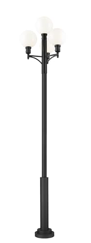 Z-Lite Laurent 1 Light Outdoor Post Mount Fixture Black