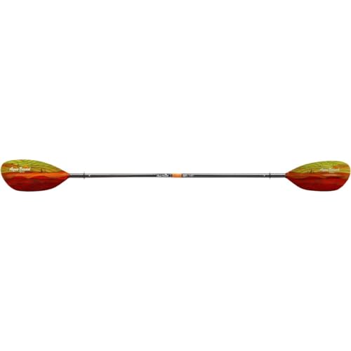 AQUA BOUND Whiskey Fiberglass Straight Shaft 4-Piece Kayak Paddle Fuego