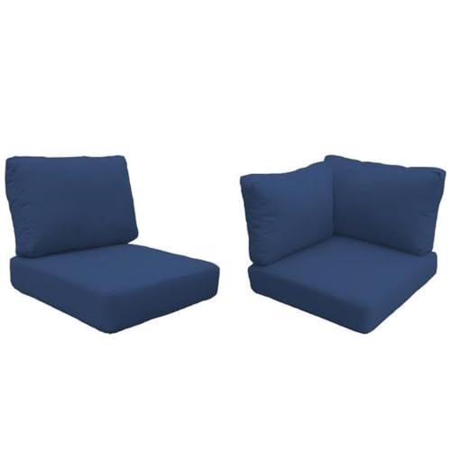 TK Classics Cushions Barbados 07c Navy Patio Furniture