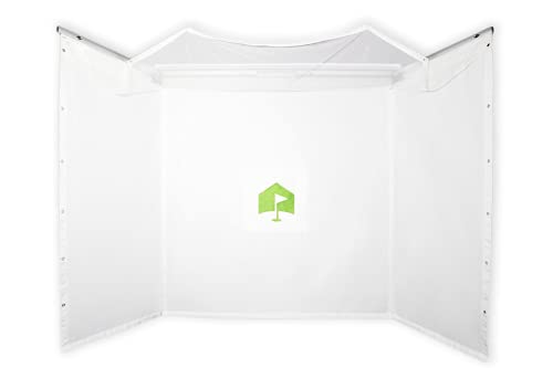 HomeCourse Golf ProScreen 180 Premier Indoor Golf Simulator Enclosure White