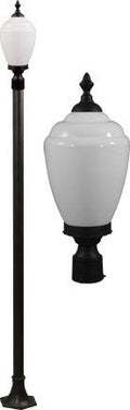 DABMAR LIGHTING Alisa Post Light Fixture 120 Volts Black