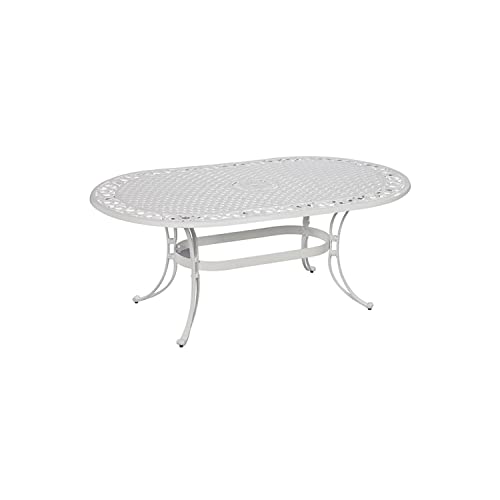 Homestyles Sanibel Black 7-Piece Outdoor Dining Set Off White
