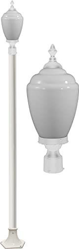 DABMAR LIGHTING Alisa Post Light Fixture 120 Volts White