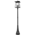 Z-Lite Rainer 6 Light 114" Tall Post Light Black