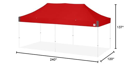 E-Z UP Vantage 10' x 20' Shelter Red