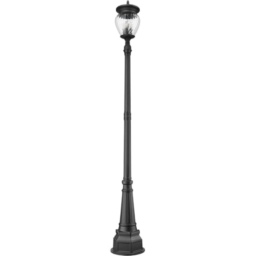 Z-Lite Davina 4 Light Post Light 108" Black