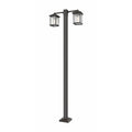 Z-Lite 2-Light Outdoor Post Mounted Fixture Oil Rubbed Bronze