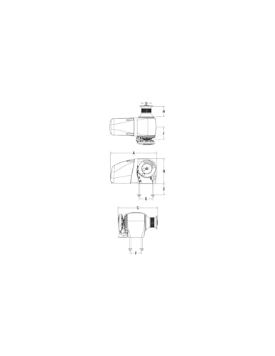 MAXWELL HRC10 Horizontal Rope Chain Windlass 12V Capstan
