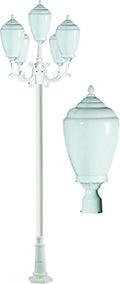 DABMAR LIGHTING INC Alisa 5-Light Post Fixture GM4020-W
