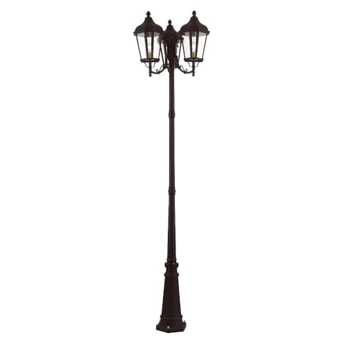 Livex 3 Light Outdoor Post Light Textured Black