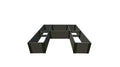 Frame It All Weathered Wood Walk-in U-Shape Raised Garden Bed 8' x 8' x 22