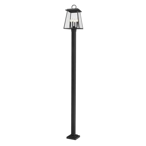 Z-Lite Broughton Outdoor Post Light 4-Light 240W Black