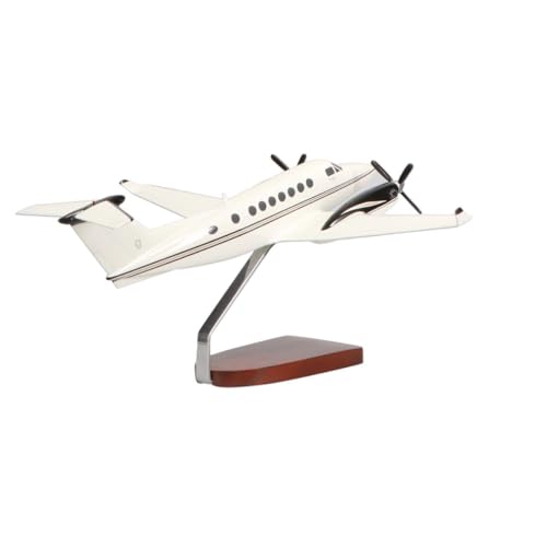 High Flying Models Beechcraft King Air B-350 Mahogany Sculpture Multicolor