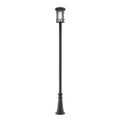Z-Lite 1 Light Outdoor Post Mounted Fixture Oil Rubbed Bronze