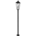 Z-Lite Gannon 3 Light 106" Tall Post Light Black