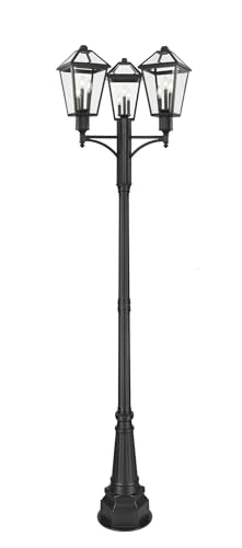 Z-Lite Talbot 9 Light 115" Tall Post Light Black