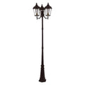 Livex 3 Light Outdoor Post Light Bronze