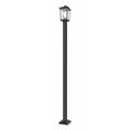 Z-Lite 2 Light Outdoor Post Mounted Fixture Oil Rubbed Bronze