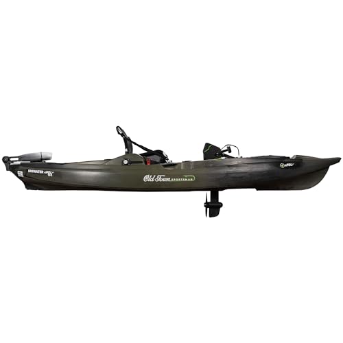Old Town Sportsman BigWater ePDL+ 132 Power Assist Pedal Fishing Kayak Marsh Camo