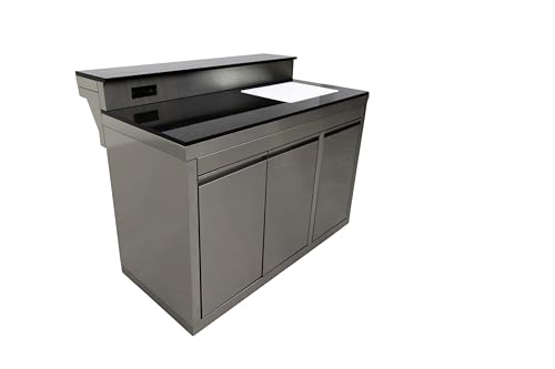 Luxuria Spas Flame Pro Series Stainless Steel Bar Top Silver