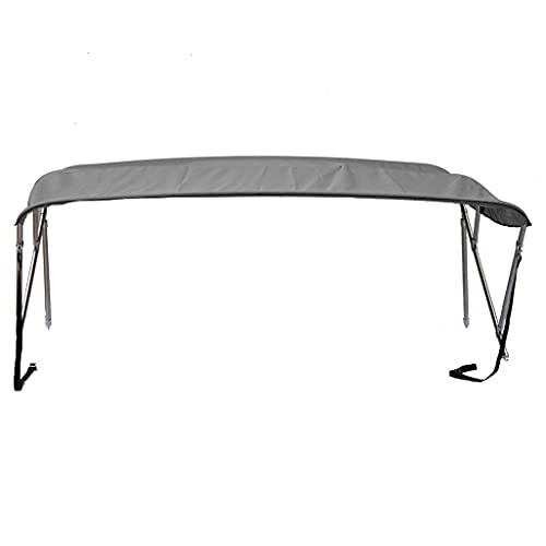 SBU Light Grey Stainless Steel 3-Bow Bimini Top for Maxum 1700 SR I/O (1993-1998)