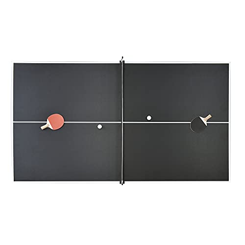 Hathaway Newport 7-ft Pool Table Combo Set with Benches Rustic Gray