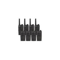 Motorola Solutions 8 Pack RMM2050 Two Way Radio Walkie Talkies Black