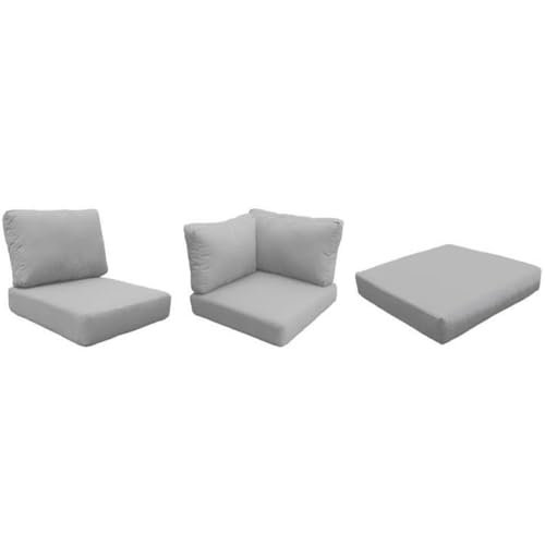 TK Classics High Back Cushion Set for FAIRMONT-12b Grey