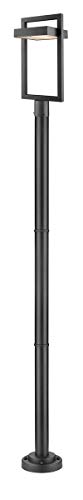 Z-Lite 1 Light Outdoor Post Mounted Fixture Black