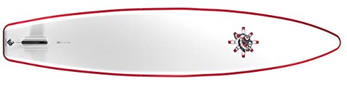 Boardworks SHUBU Raven Touring Inflatable Stand Up Paddleboard 12' 6" Red/Grey/White/Wood