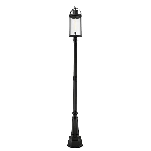 Z-Lite 1 Light Outdoor Post Mounted Fixture Black