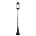 Z-Lite 1 Light Outdoor Post Mounted Fixture Black