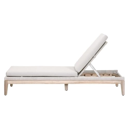 Star International Furniture Loom Transitional Fabric Chaise Lounge Grey