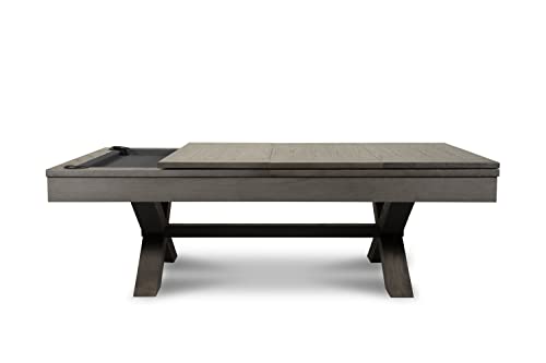 Empire USA Manhattan Slate Pool Table W/ Premium Billiard Accessories Charcoal