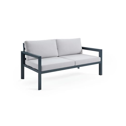 Modifurn Modern Outdoor Furniture Set Gray/White