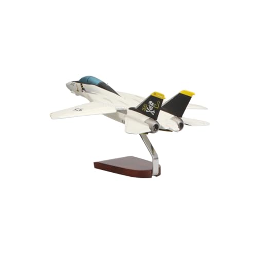 High Flying Models Grumman F-14A Tomcat VF-84 Jolly Rogers Mahogany Sculpture Multi