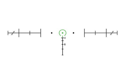 Trijicon 4X 32 ACOG Green LED .223 Horseshoe Reticle with TA51 Mount Green