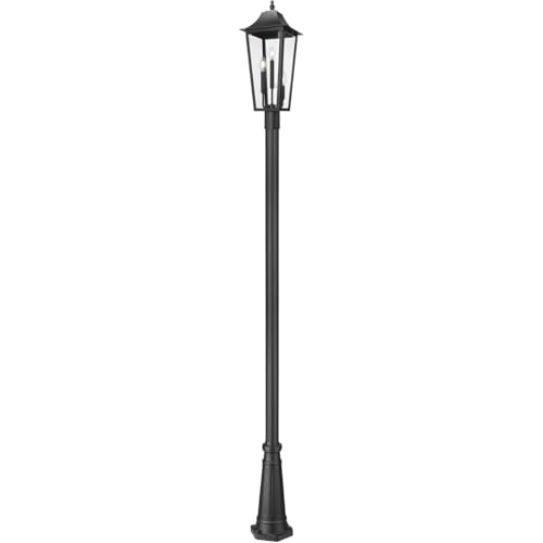 Z-Lite Gannon 3 Light 121" Tall Post Light Black