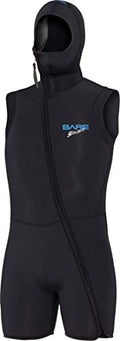 Bare 7MM Men's Step-in Hooded Vest Black
