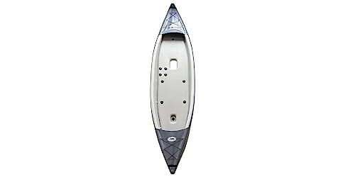 BKC IN13 Inflatable Pedal Kayak Single Pedal-Drive (Grey)