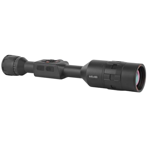 ATN ThOR 4 HD Thermal Rifle Scope 4-40x 640x480 with HD Video Recording Wi-Fi GPS Smooth Zoom Matte Black
