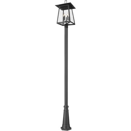 Z-Lite Rainer 5 Light 122" Tall Post Light Black